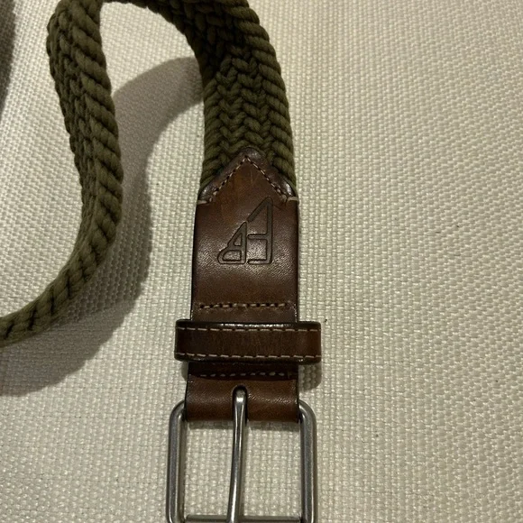 Eddie Bauer olive green braided belt XXL - Picture 3 of 4